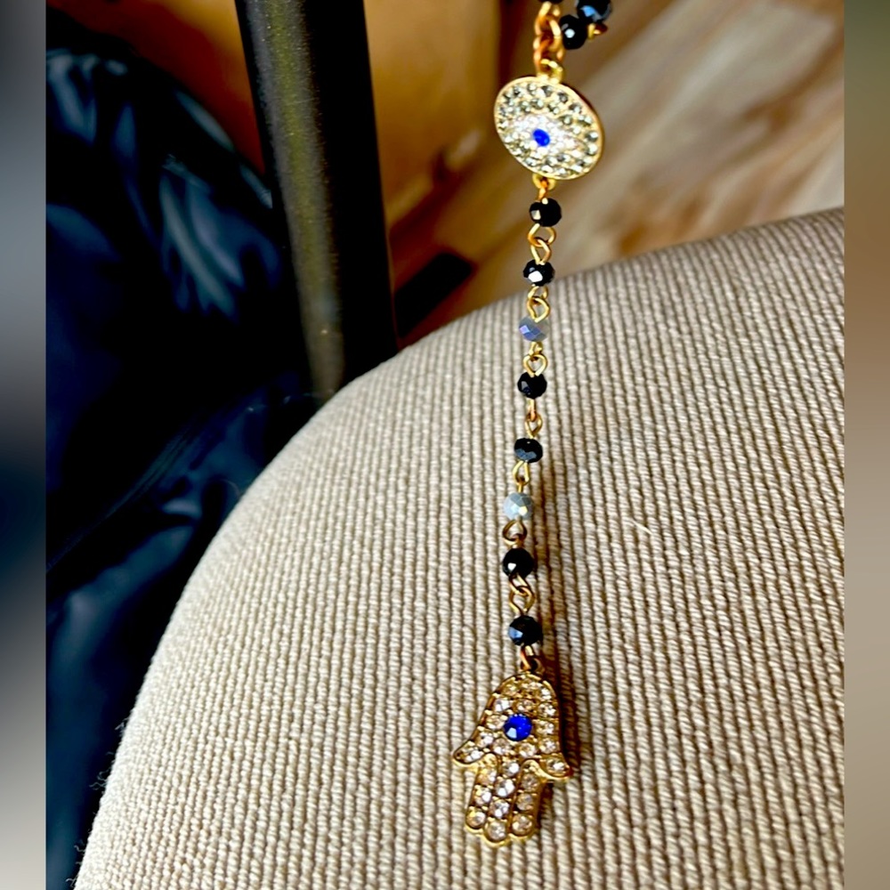 ❌SOLD•Beautiful Hamsa & Evil eye long necklace 🪬